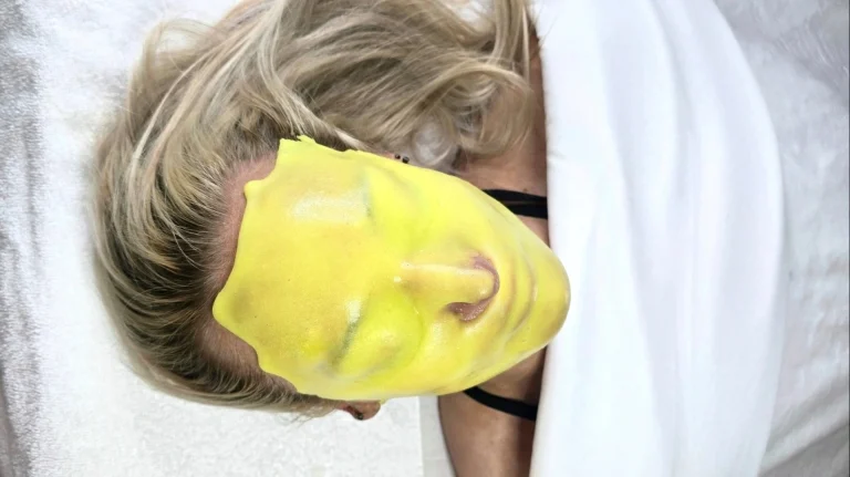 Professional jelly mask ingredient synergy showing electrolytes, marine extracts, and PolyLuronic® hydration technology working together on skin