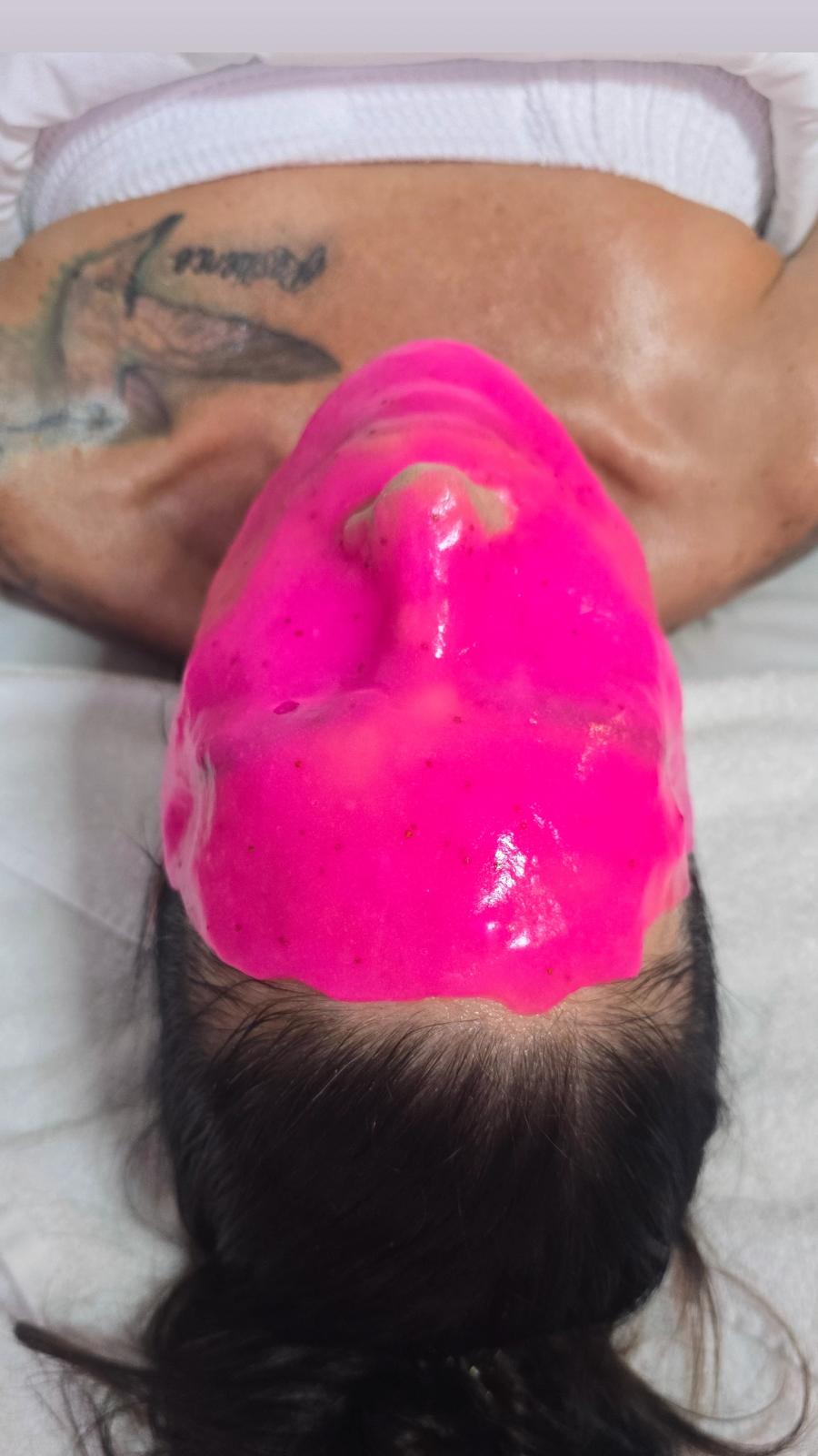 alginate jelly mask treatment for dry sensitive and acne prone skin