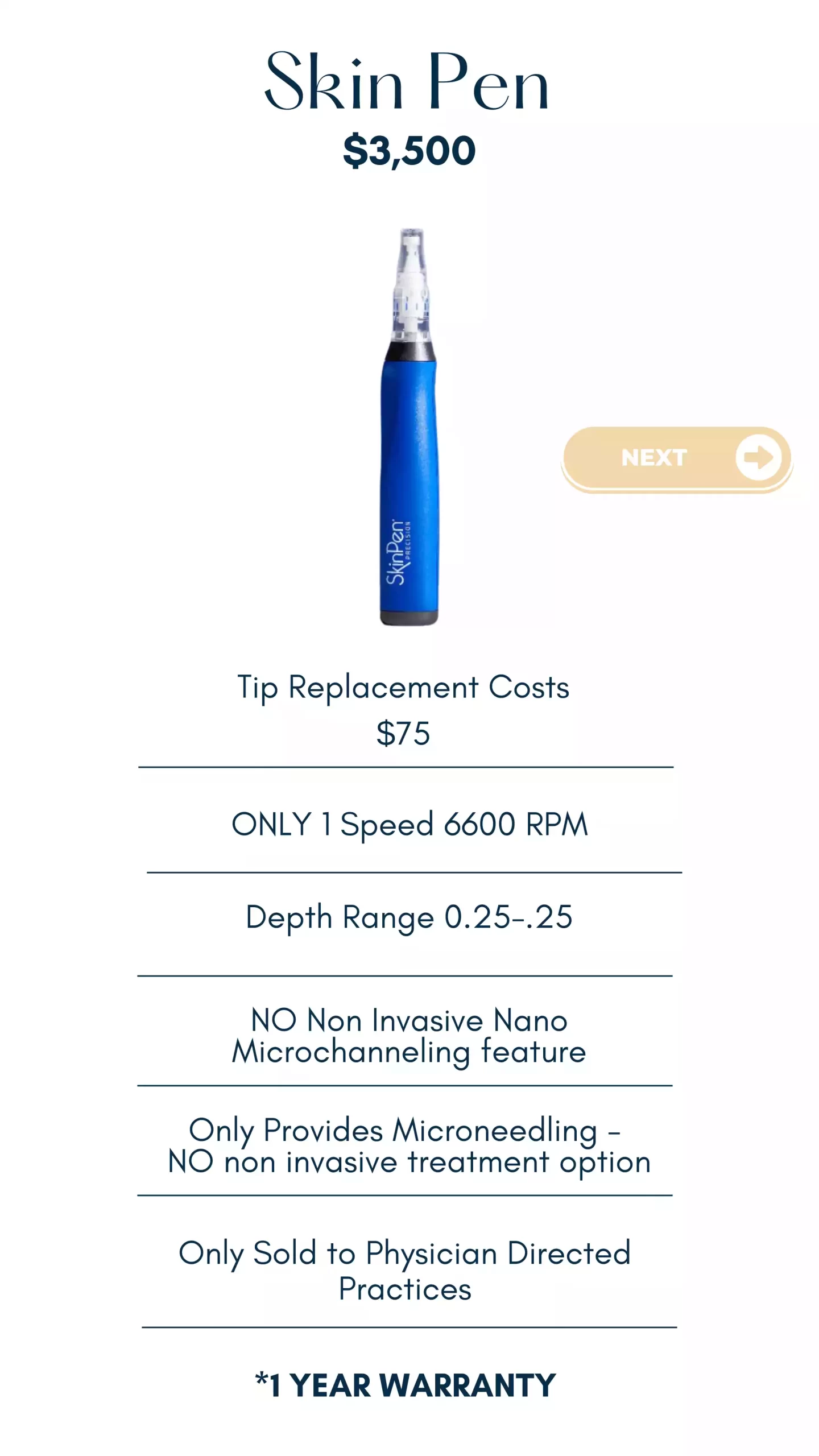 SkinPen microneedling device shown for price comparison